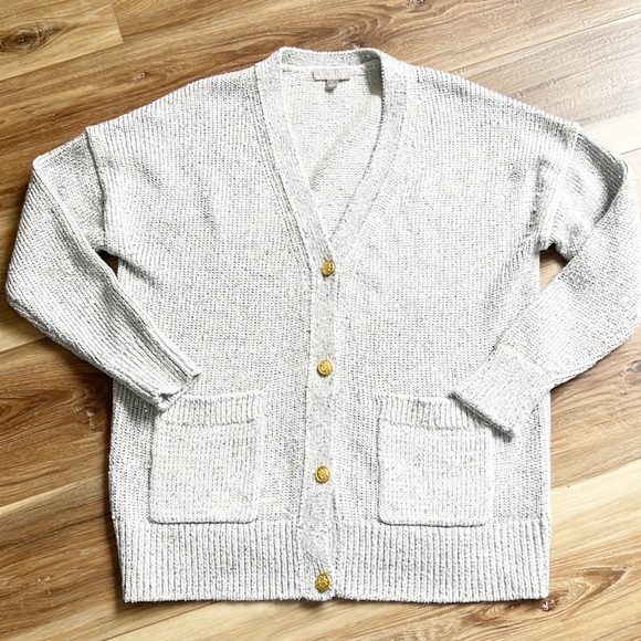 J Crew Sequin V-neck cardigan sweater Size Small - Picture 7 of 15